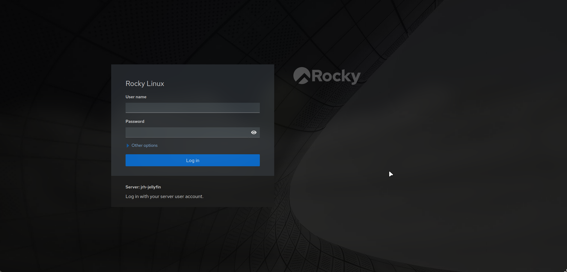 Rocky Linux Cockpit Dashboard